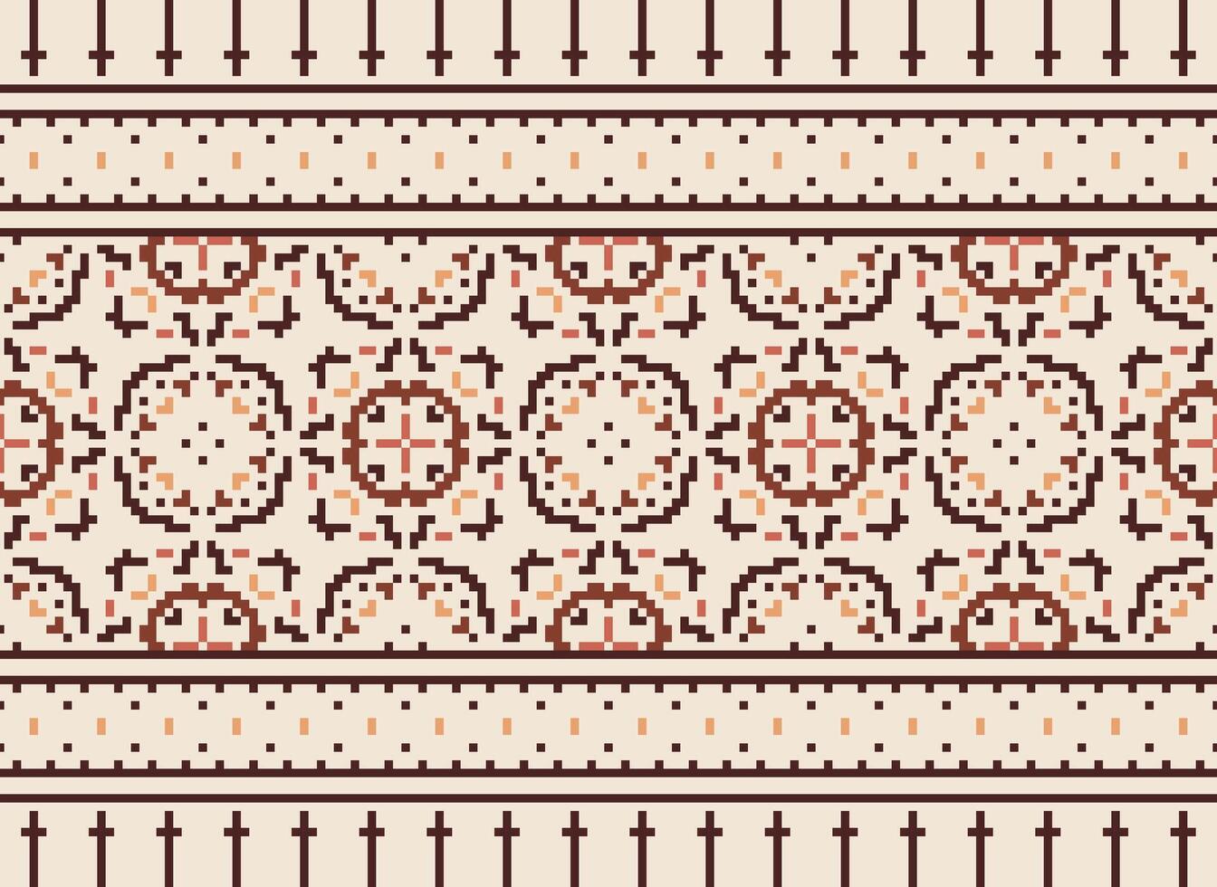 pixel etnico modello vettore sfondo. senza soluzione di continuità modello tradizionale, design per sfondo, sfondo, batik, tessuto, tappeto, vestiario, avvolgere, e tessile.etnico modello vettore illustrazione.