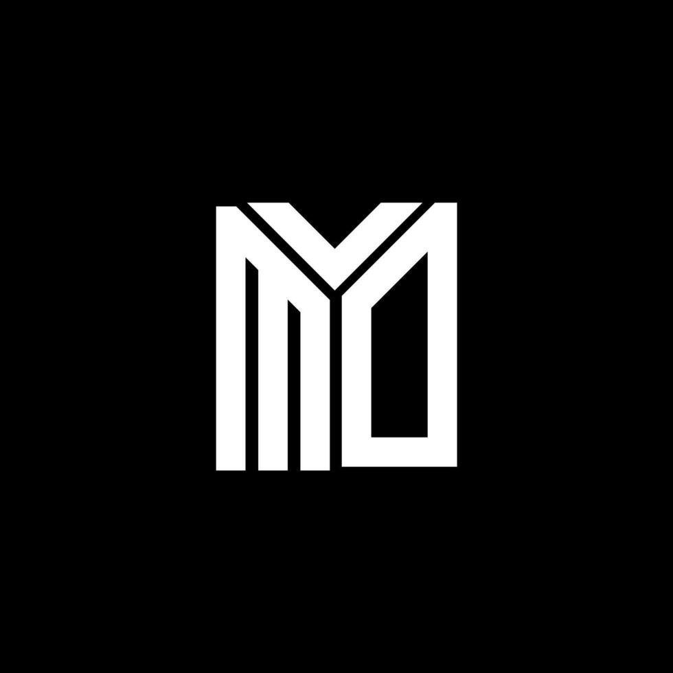 md lettera logo design su nero sfondo. md creativo iniziali lettera logo concetto. md lettera design. vettore