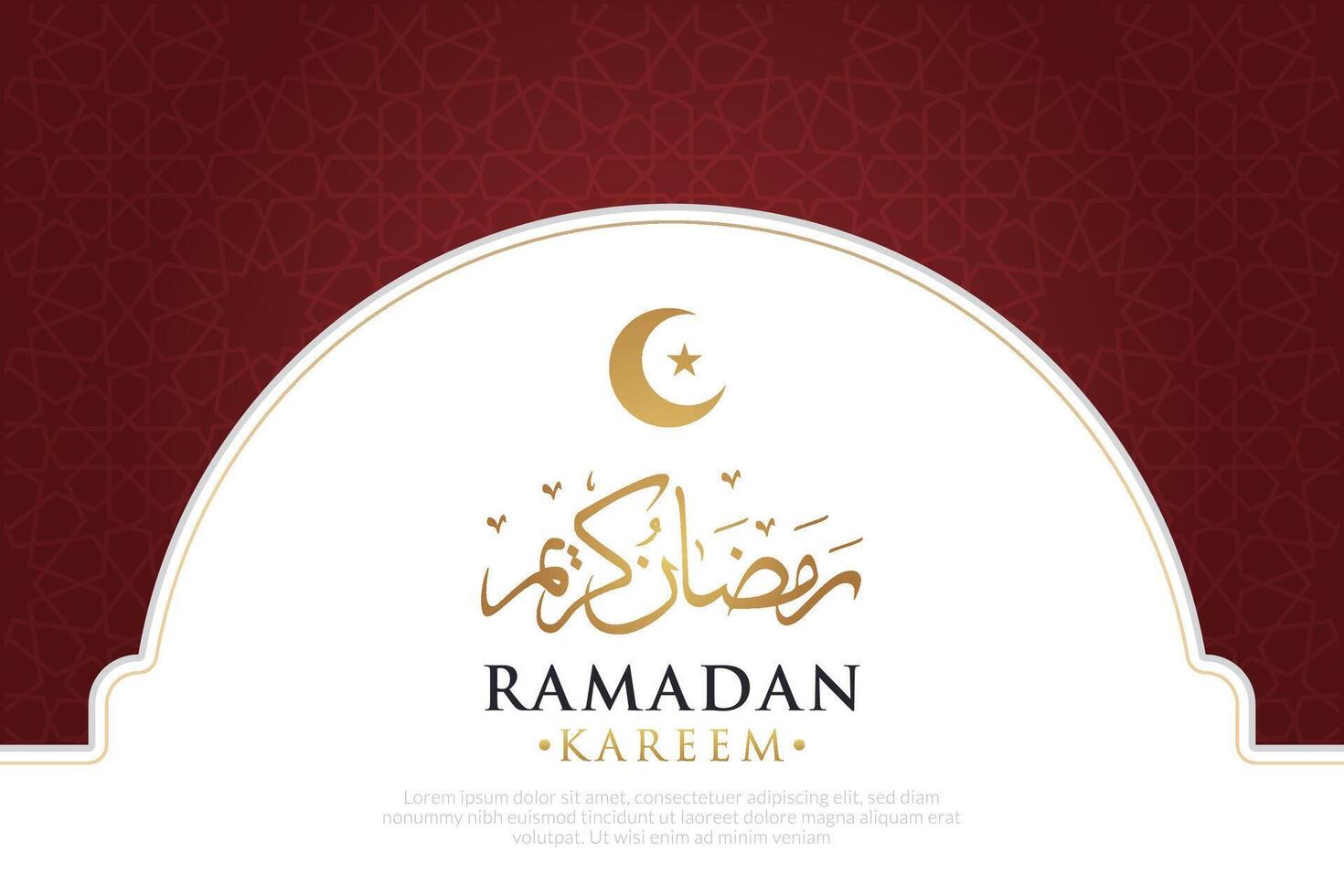 vettore elegante lussuoso Ramadan, eid al-fitr, islamico sfondo decorativo saluto carta