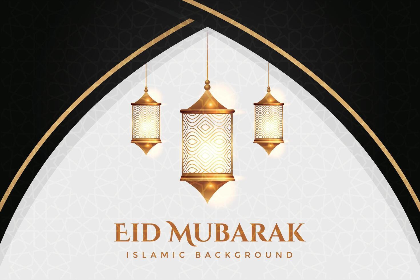 vettore elegante lussuoso Ramadan, eid al-fitr, islamico sfondo decorativo saluto carta