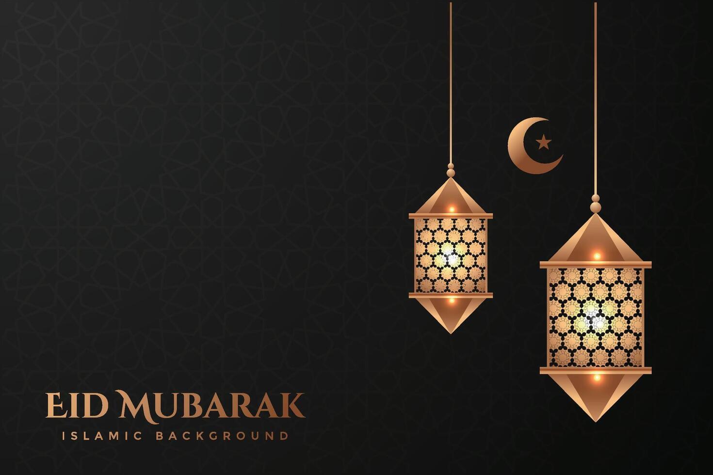 vettore elegante lussuoso Ramadan, eid al-fitr, islamico sfondo decorativo saluto carta