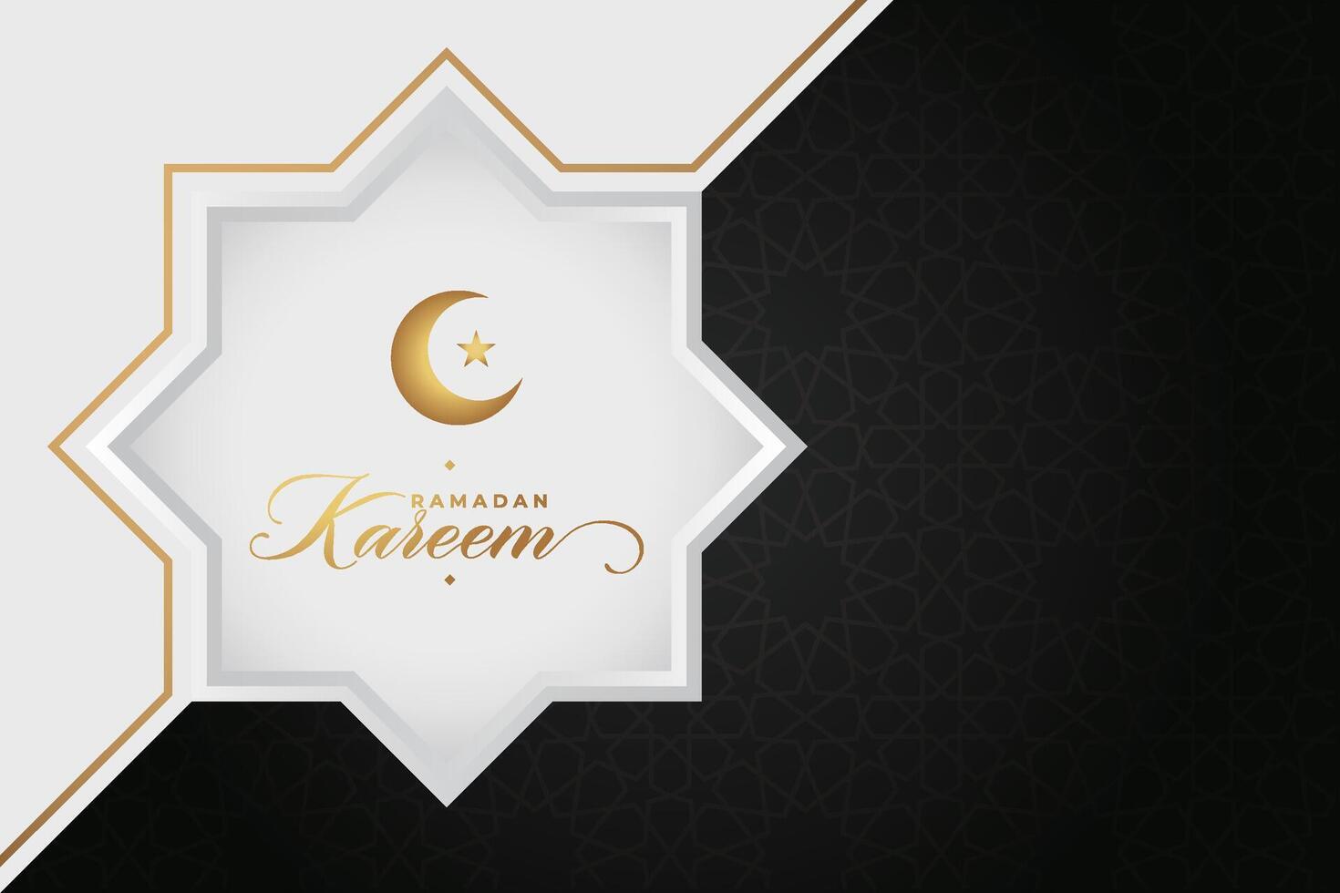 vettore elegante lussuoso Ramadan, eid al-fitr, islamico sfondo decorativo saluto carta
