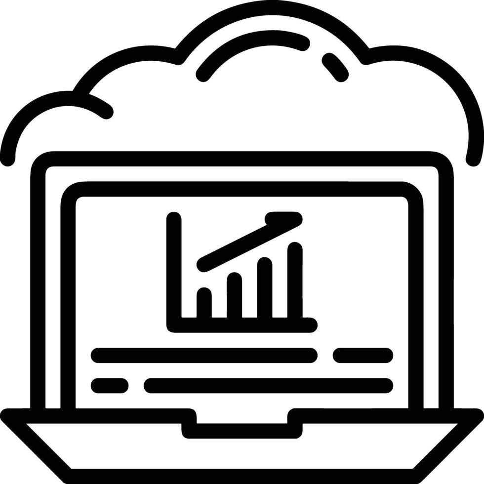 nube icona simbolo vettore Immagine. illustrazione di il ospitando Conservazione design Immagine