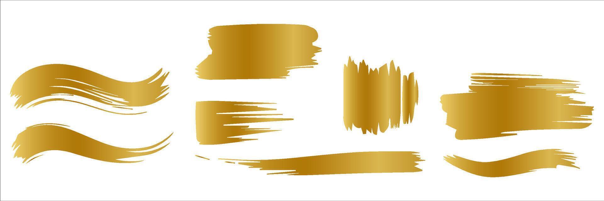 vettore oro dipingere sbavatura ictus macchia. astratto oro luccicante strutturato arte illustrazione. astratto oro luccicante strutturato arte illustrazione.
