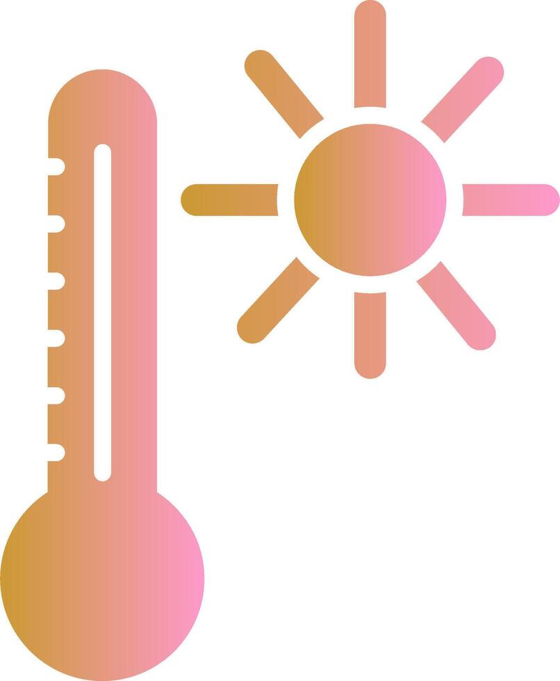 temperatura vettore icona