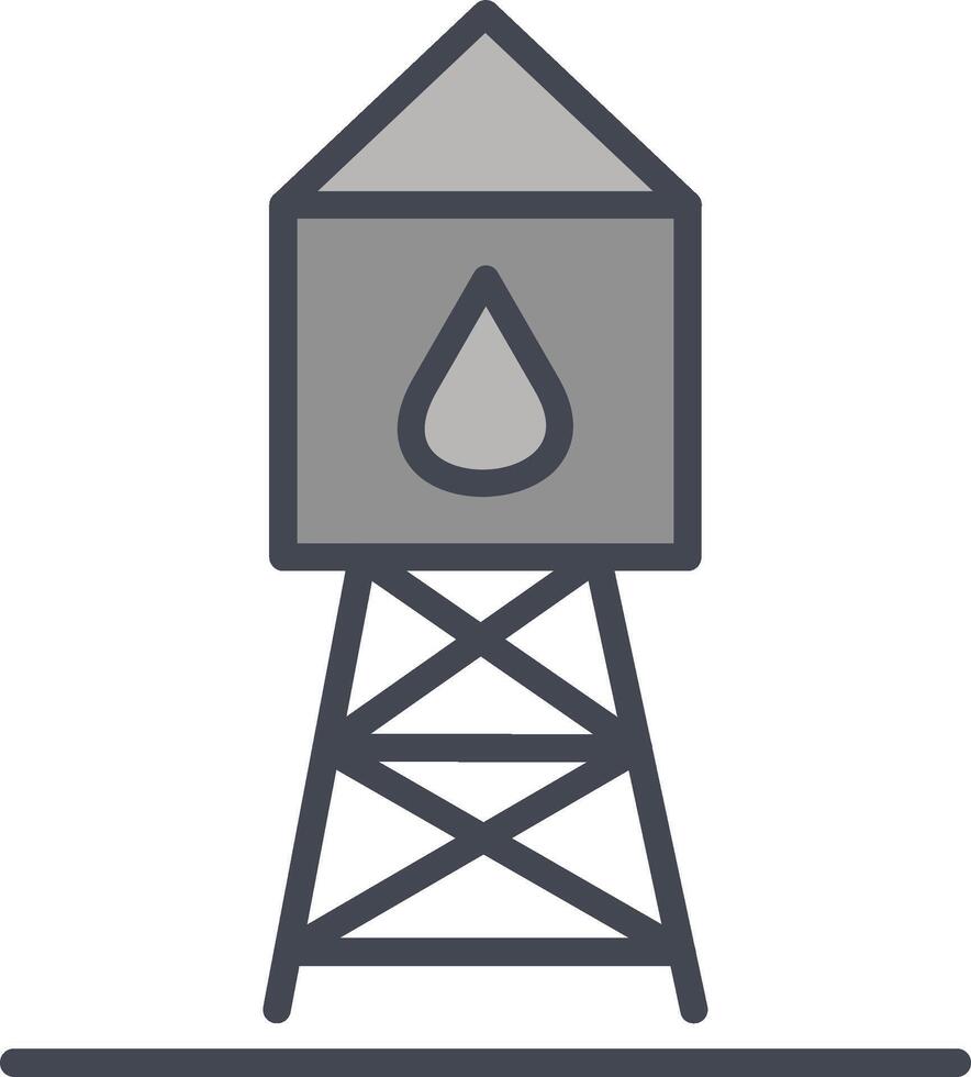 acqua Torre vettore icona