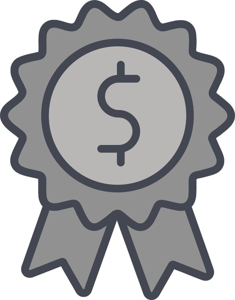 dollaro distintivo vettore icona