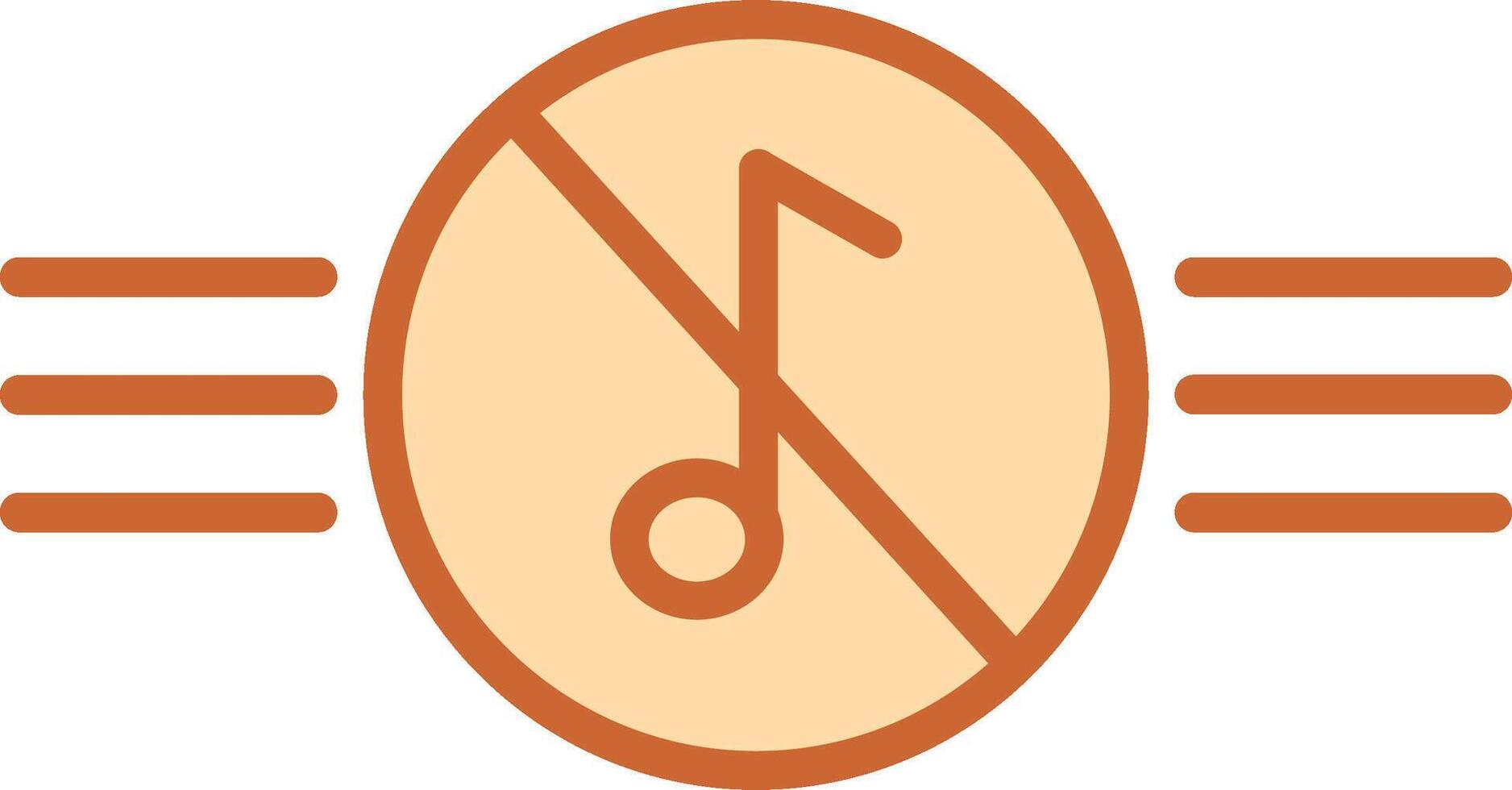 musica Disabilitato vettore icona