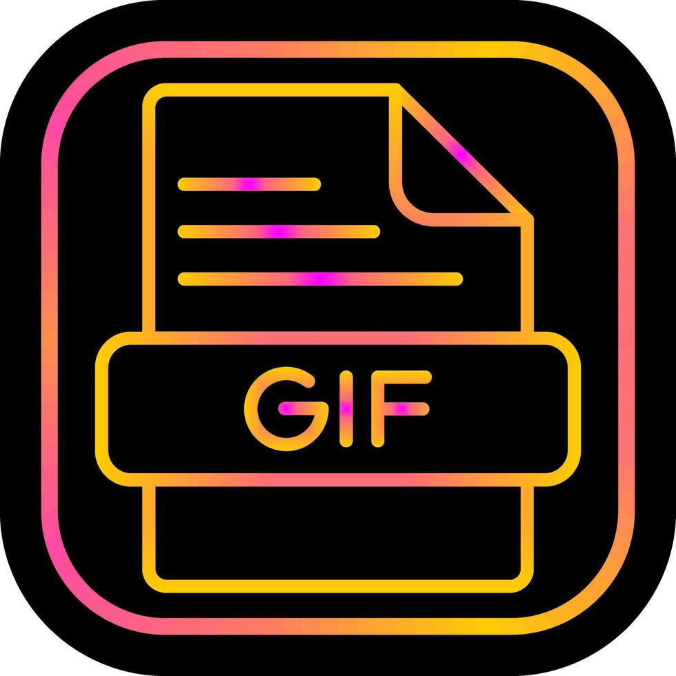 gif vettore icona