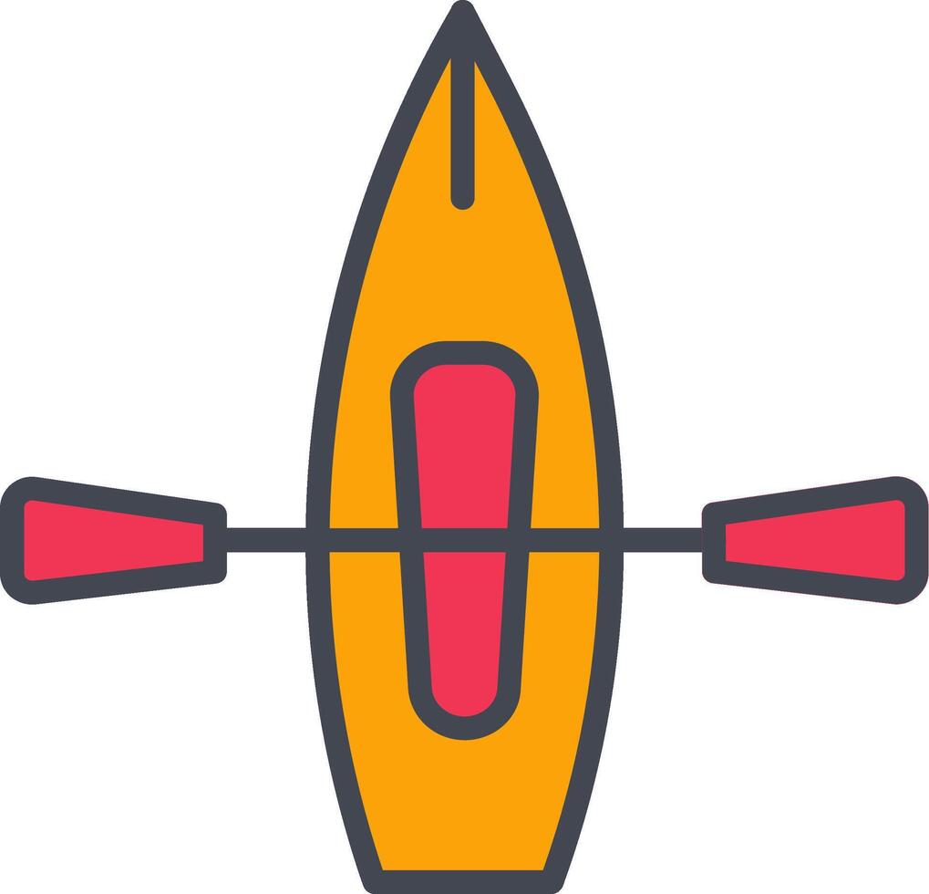 kayak vettore icona