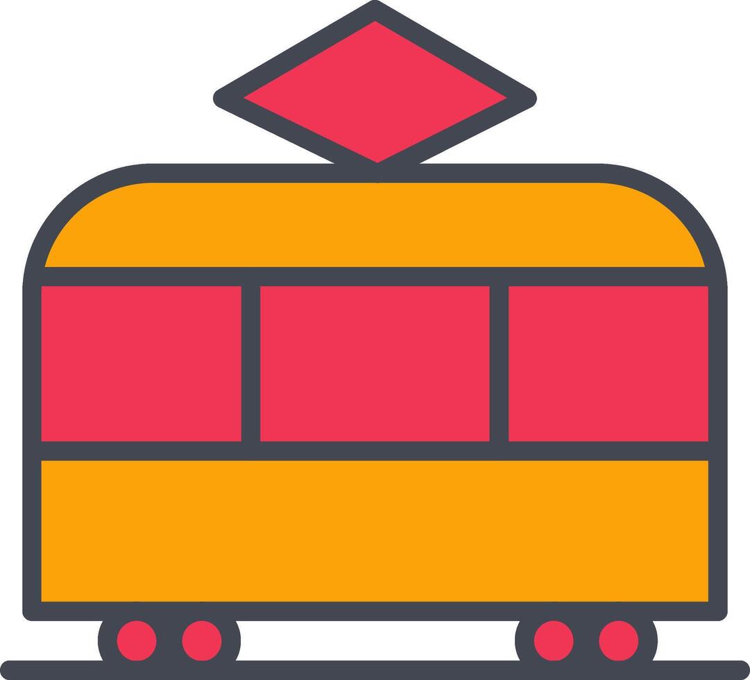 tram vettore icona