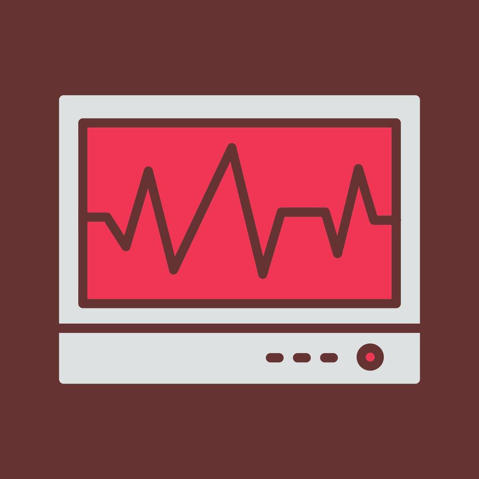 ecg vettore icona