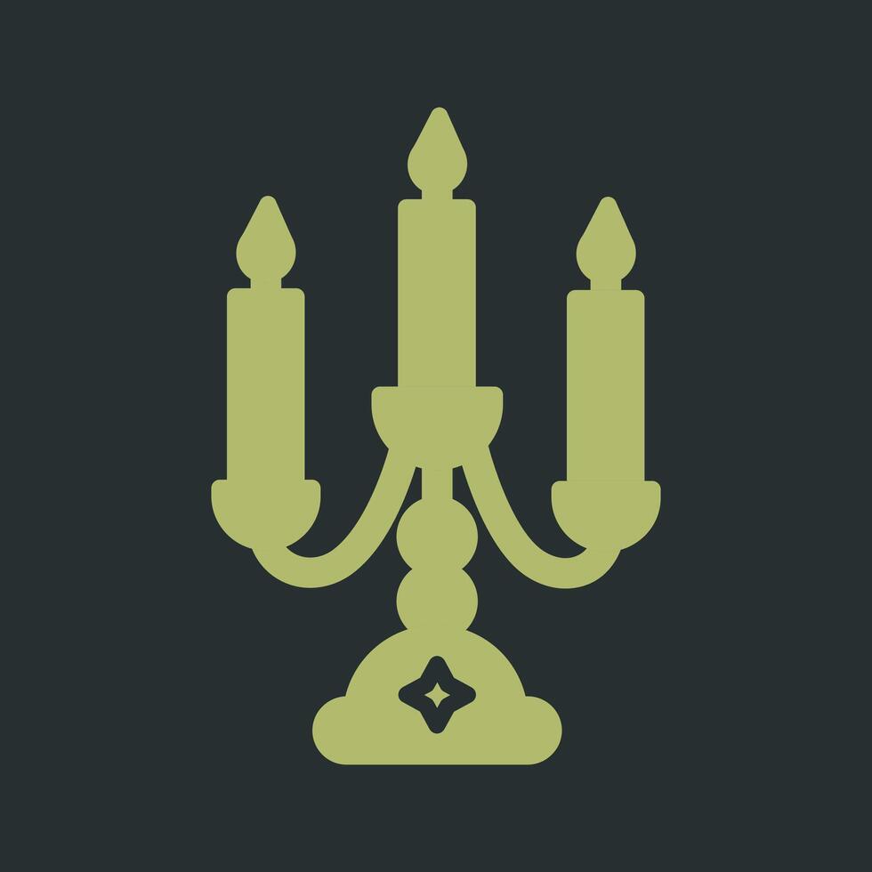 candeliere vettore icona