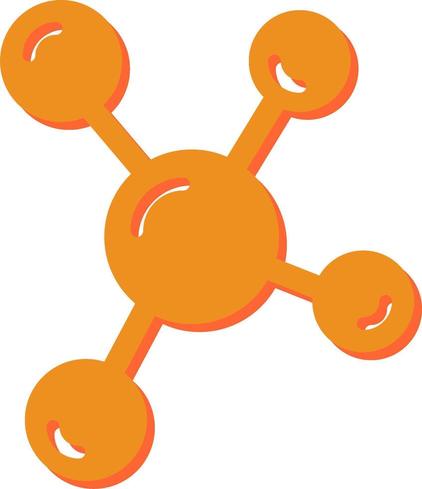 icona del vettore della molecola