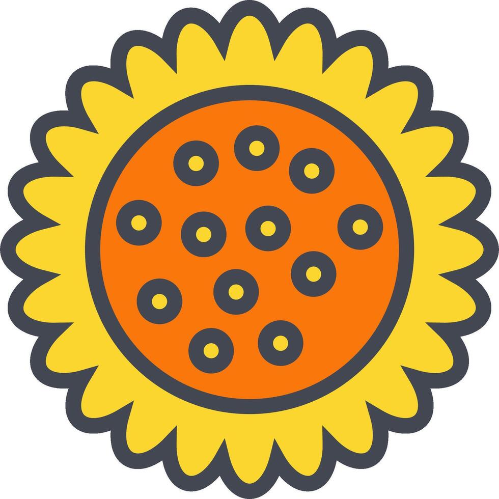 girasole vettore icona