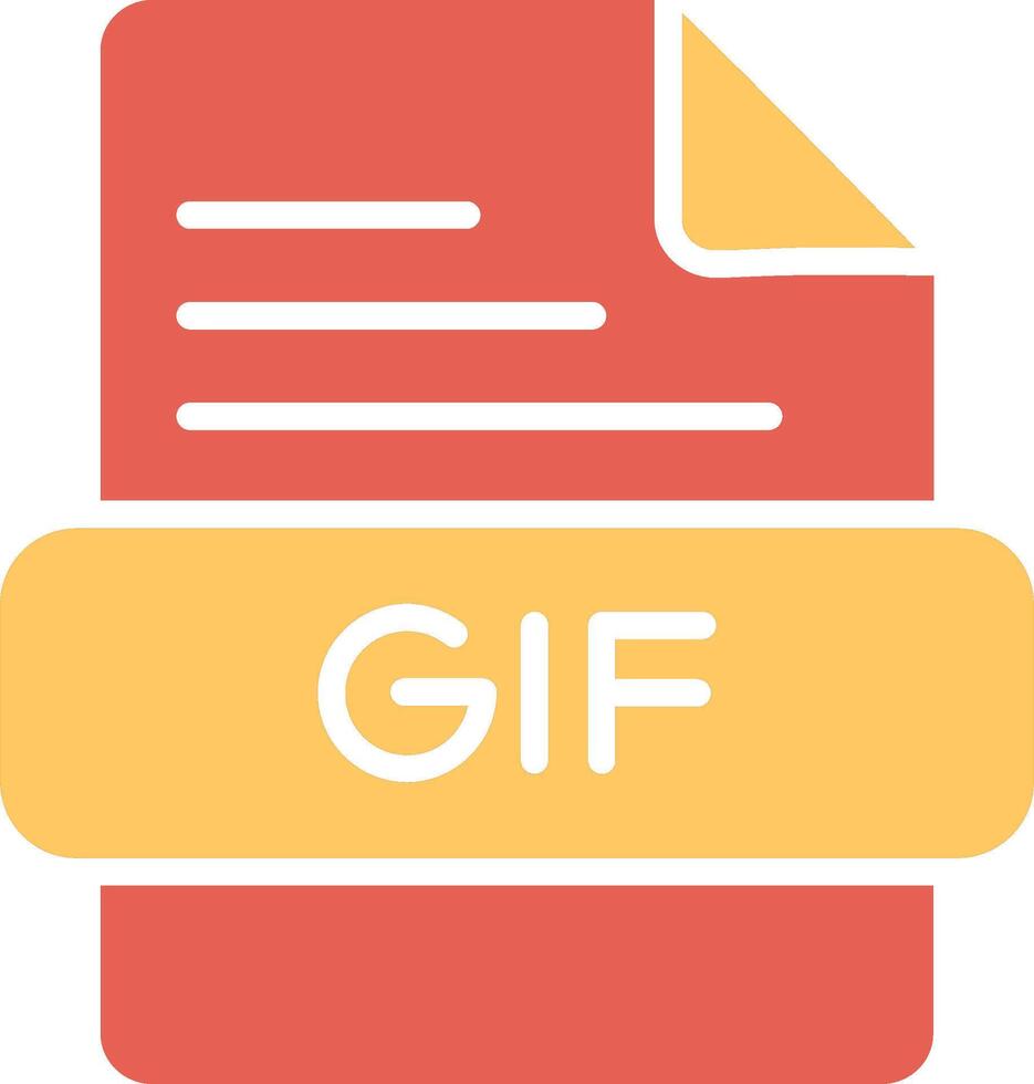 gif vettore icona