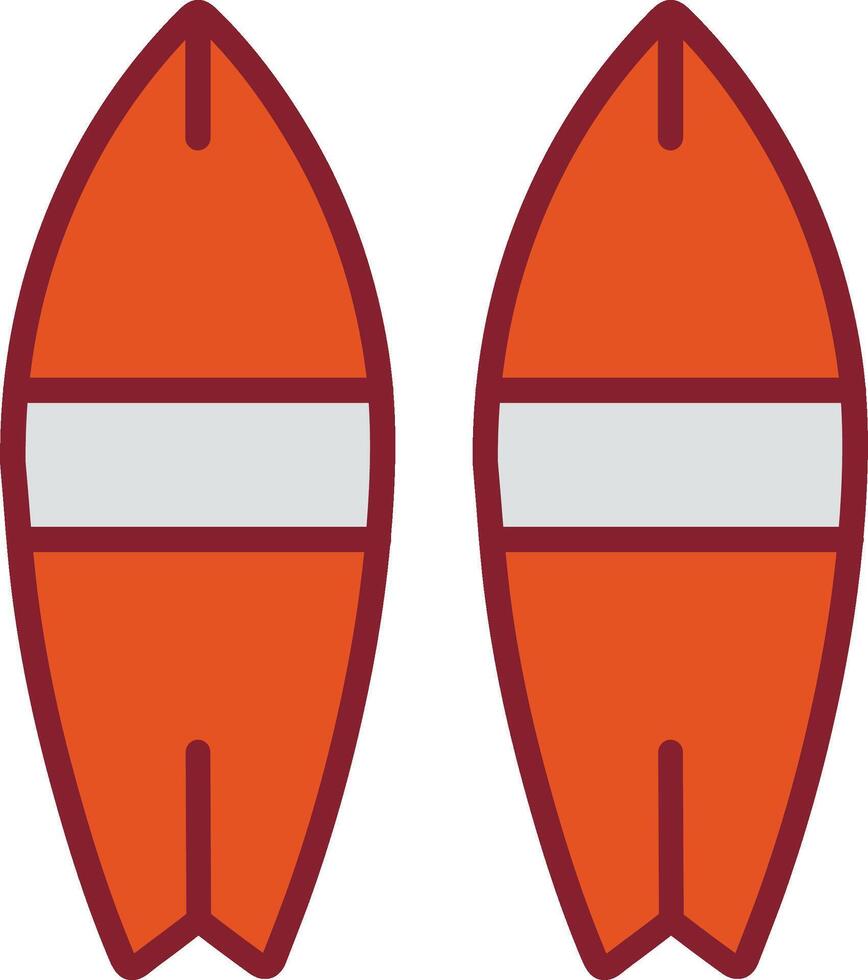 icona del vettore tavola da surf surf