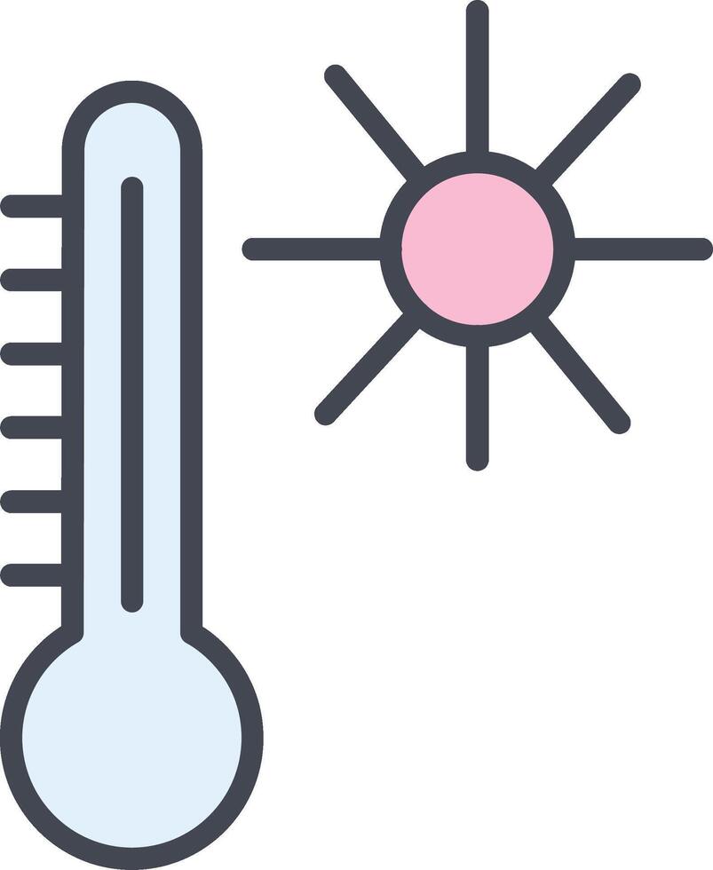 temperatura vettore icona