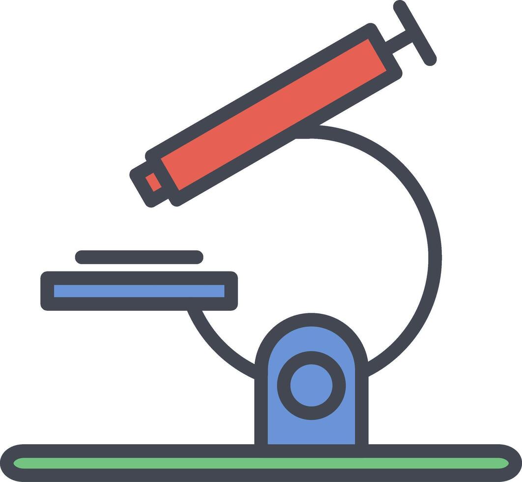 icona del vettore del microscopio