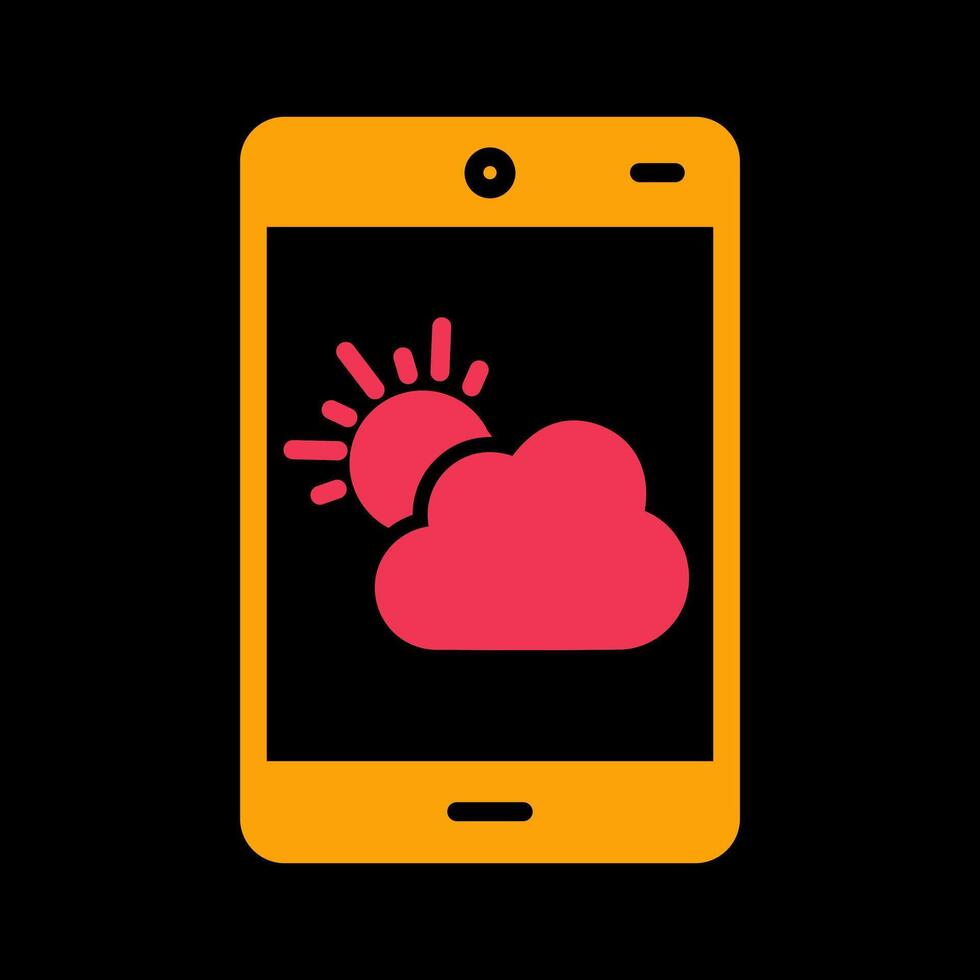 tempo metereologico App vettore icona