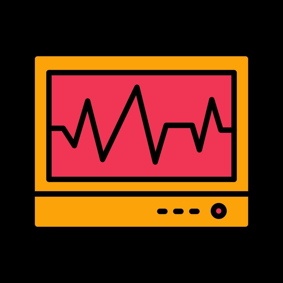 ecg vettore icona