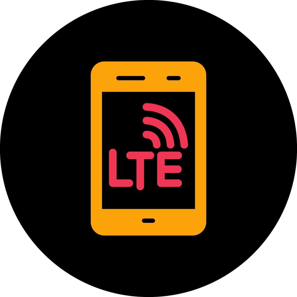 lte vettore icona