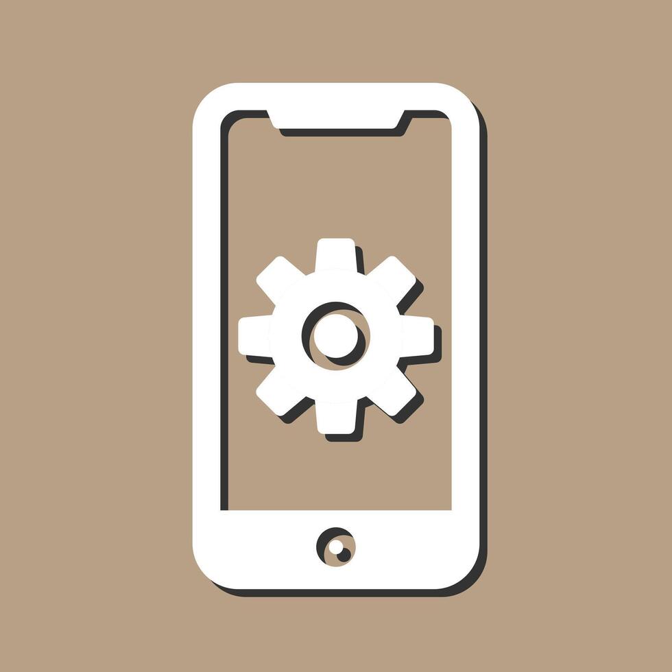 mobile App sviluppando vettore icona