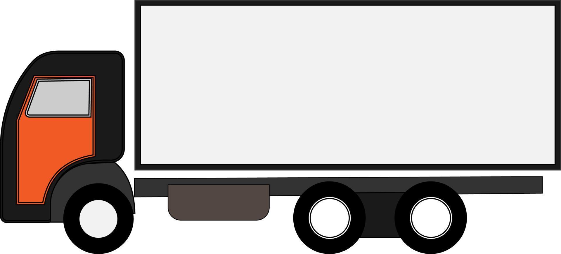icona o simbolo del camion della spedizione vettore