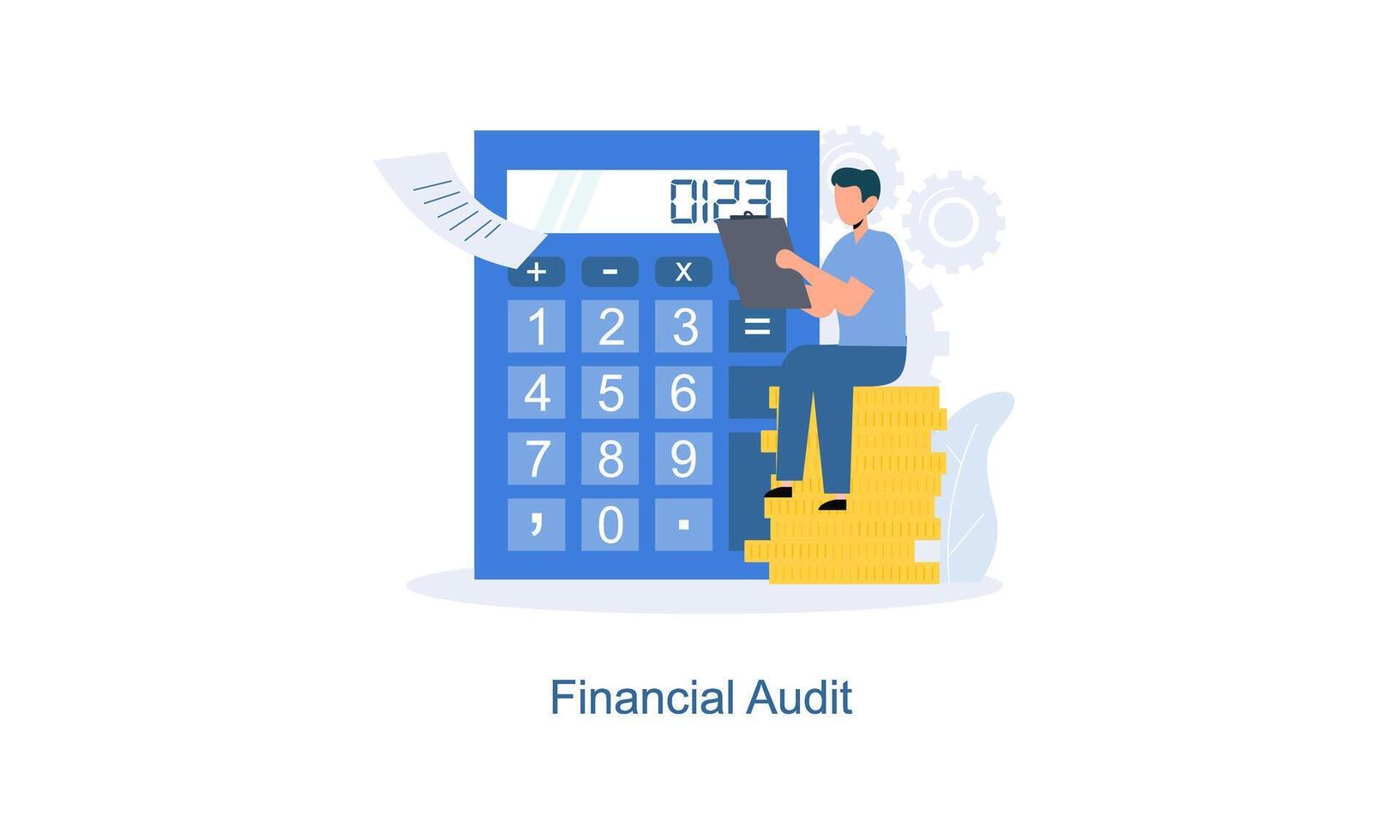 finanziario revisione o professionale contabilità servizio concetto vettore
