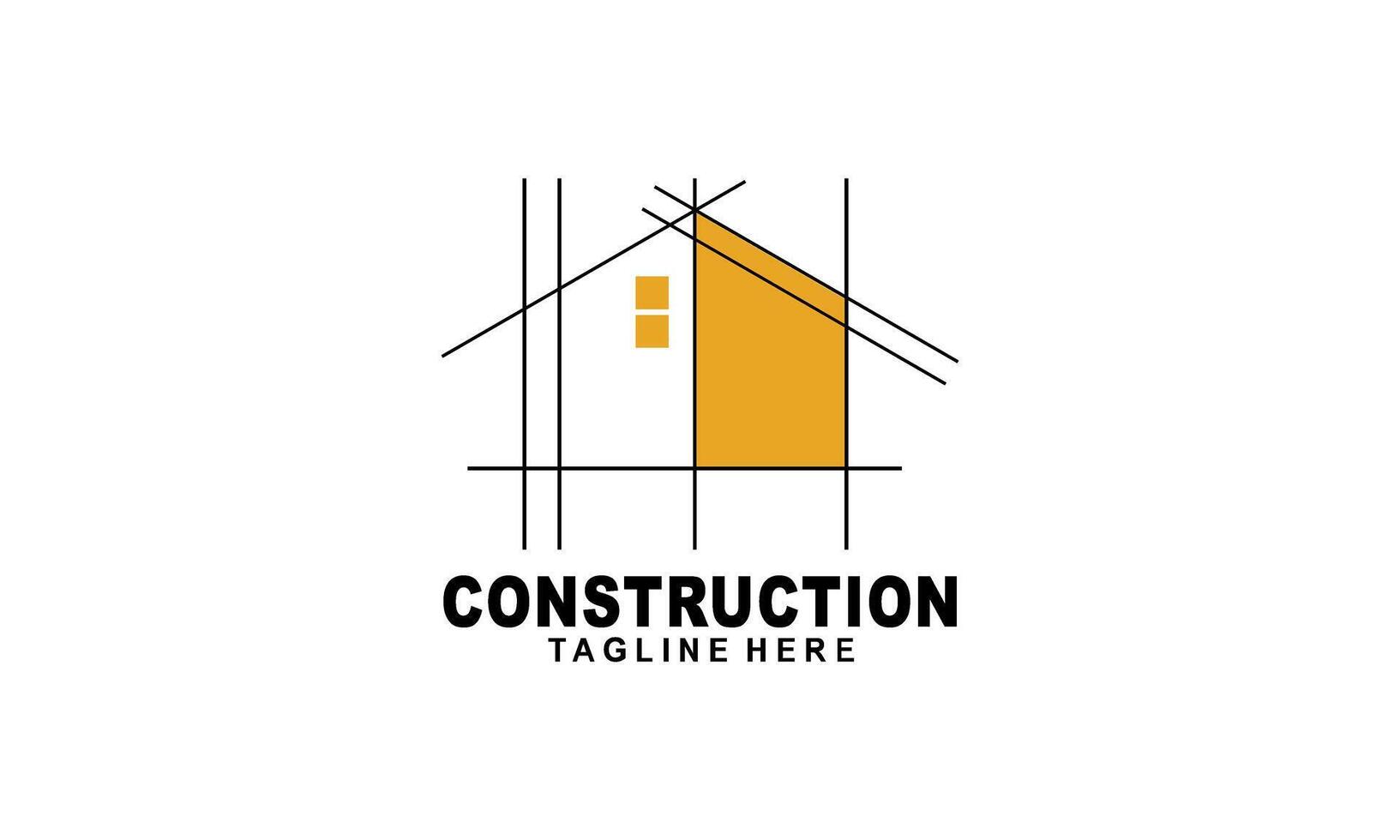 casa costruire illustrazione simbolo logo design vettore
