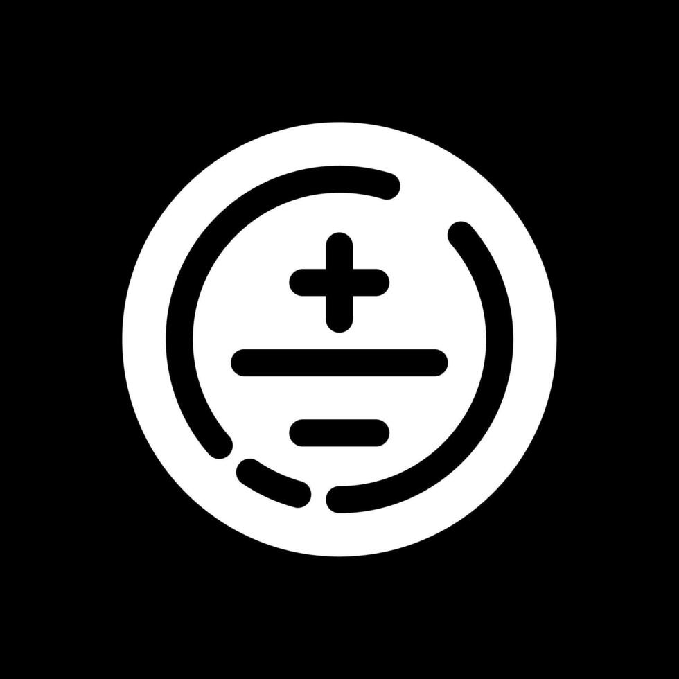 matematico simbolo glifo rovesciato icona vettore
