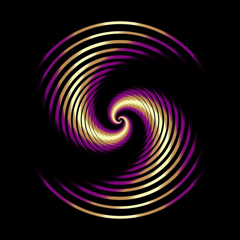 astratto spirale rotante e torsione linee, computer generato sfondo, 3d interpretazione sfondo vettore