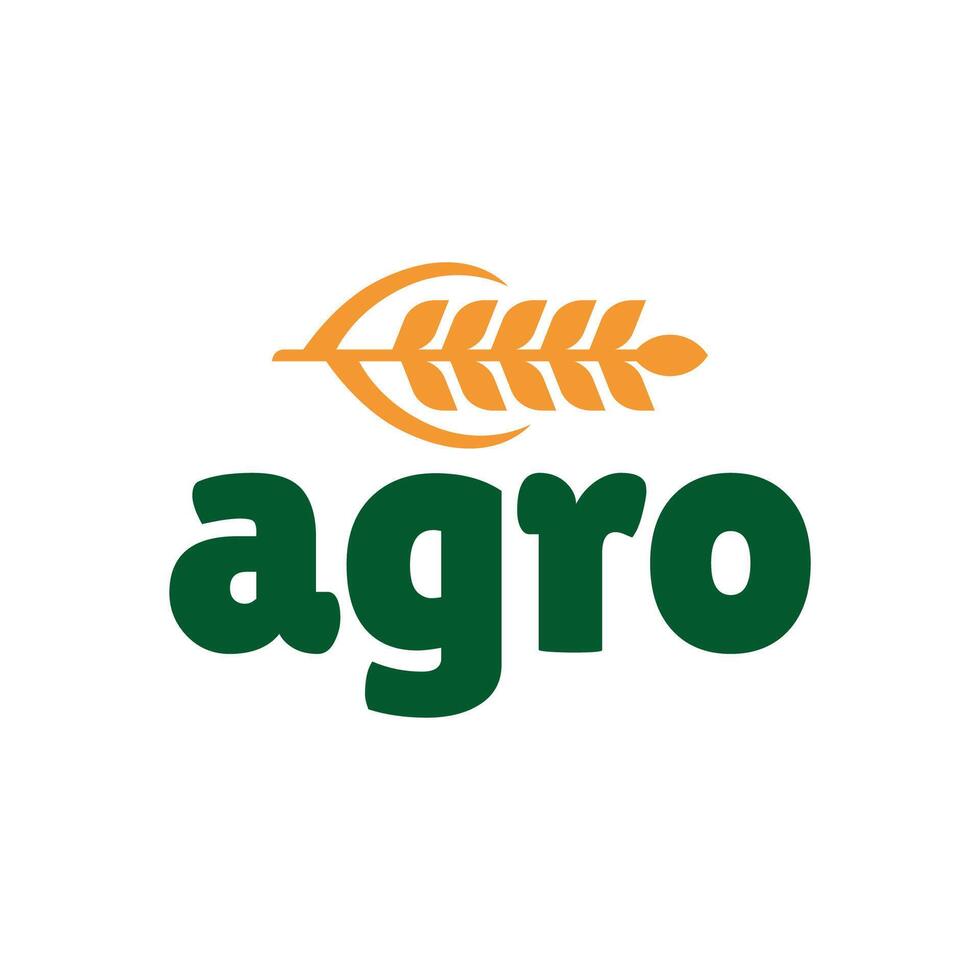 agricoltura logo. azienda agricola concetto logo design vettore su bianca sfondo