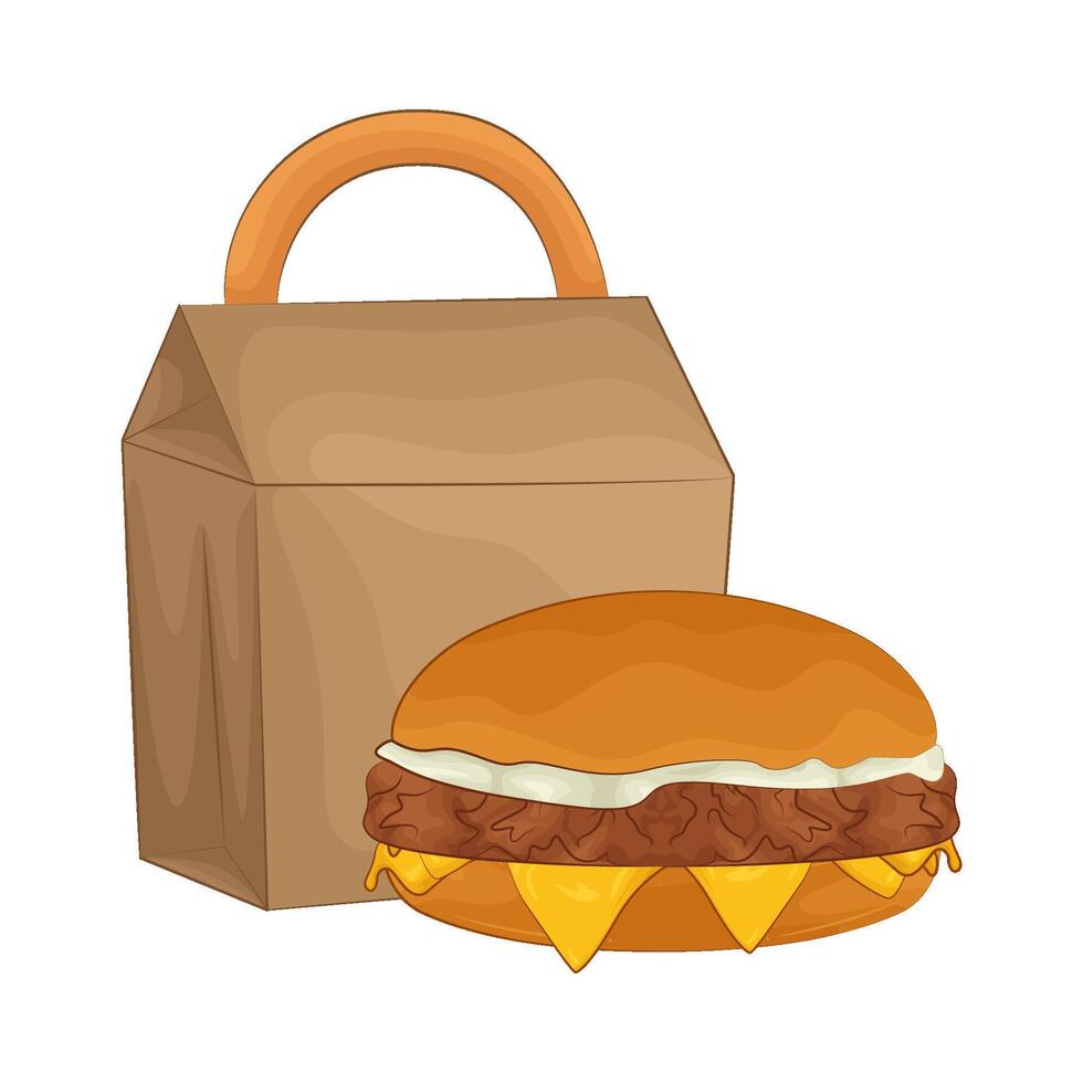 illustrazione di hamburger vettore