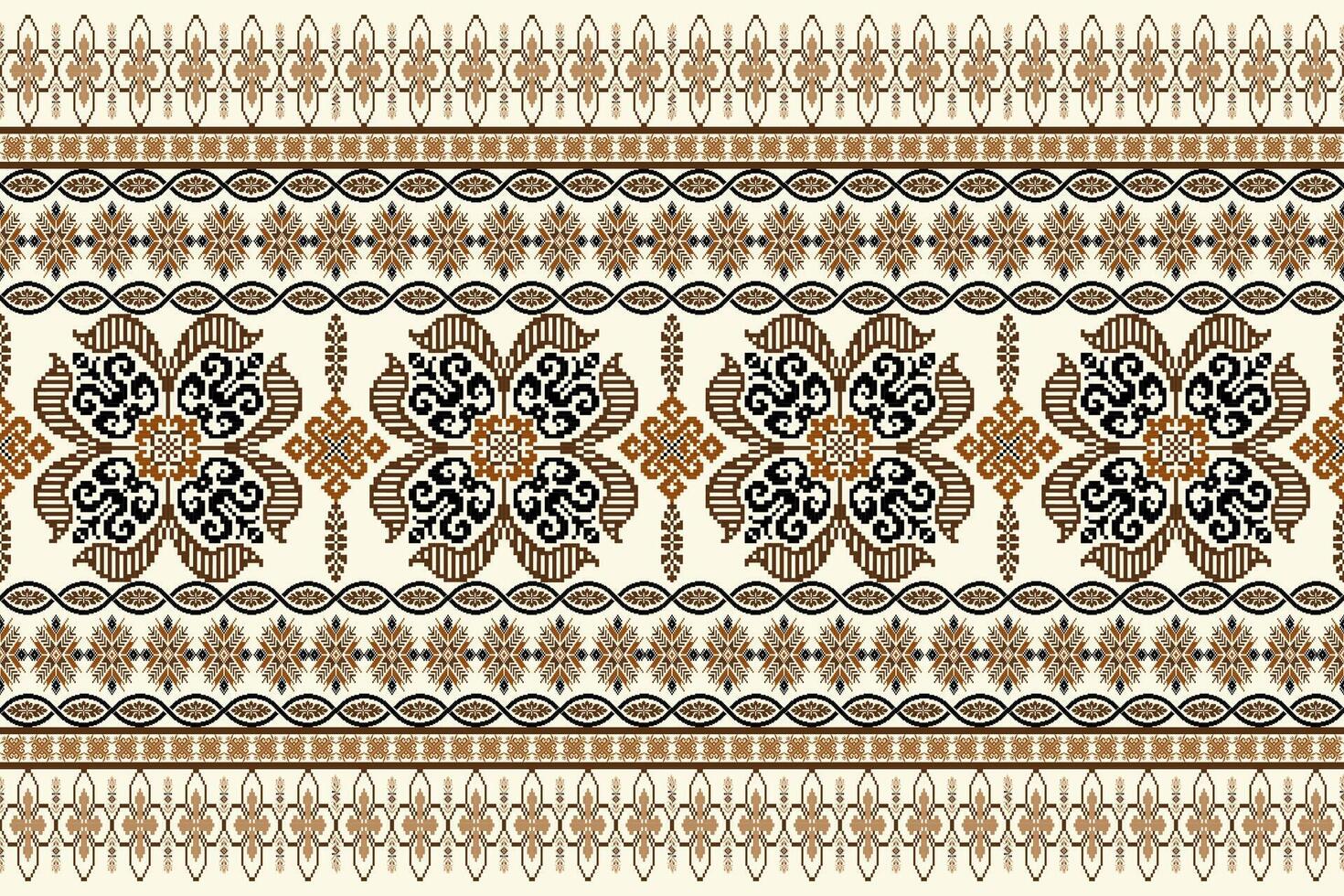 senza soluzione di continuità pixel arte modello. azteco geometrico vettore sfondo. può essere Usato nel tessile disegno, ragnatela design per fabbricazione di Abiti, Accessori, decorativo carta, zaino, avvolgere, Busta, piastrella, eccetera.