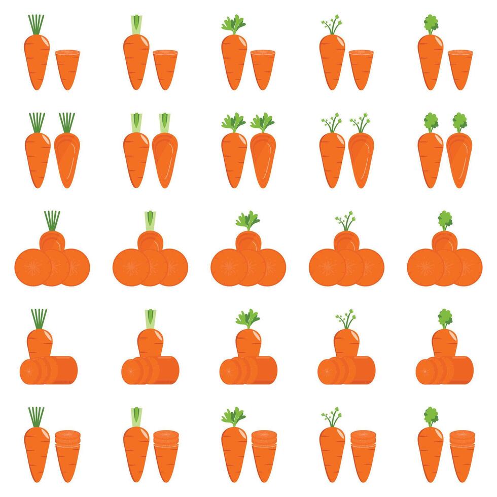 illustrazione di carota imballare vettore