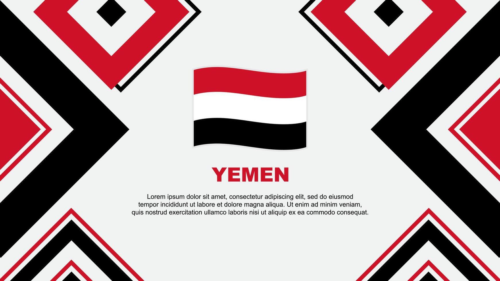 yemen bandiera astratto sfondo design modello. yemen indipendenza giorno bandiera sfondo vettore illustrazione. yemen indipendenza giorno