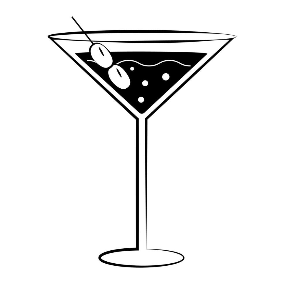 vettore illustrazione di estate cocktail. icona, logo pubblicità aviatore per barre e caffè.