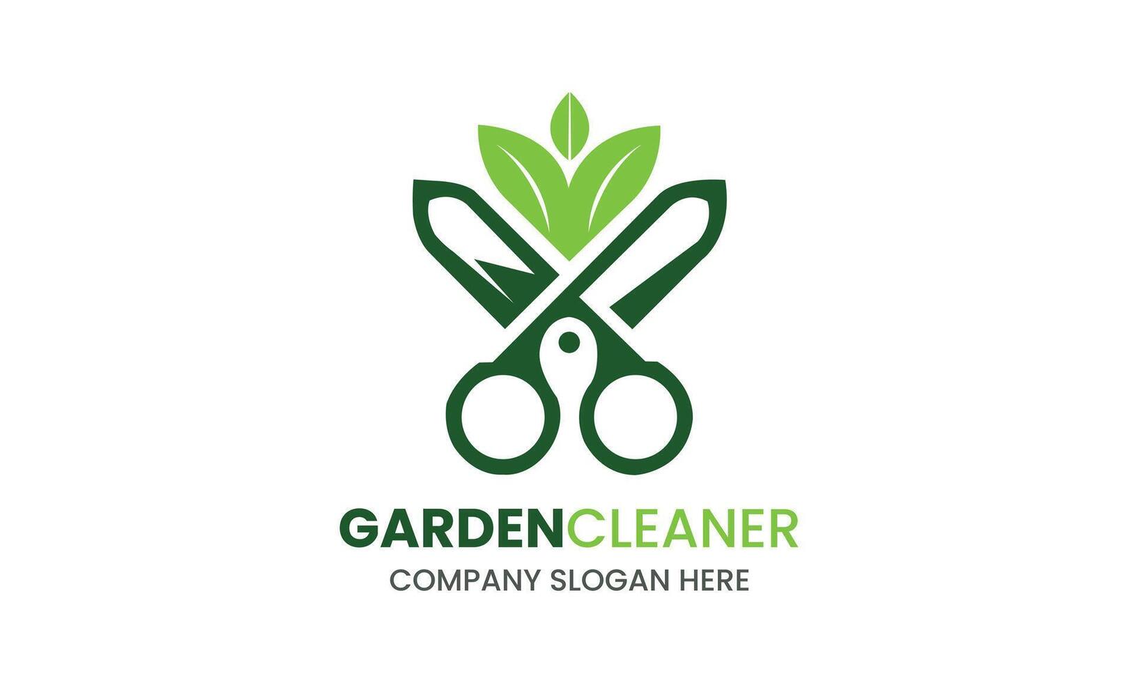 ai generato giardino Manutenzione servizio vettore logo design