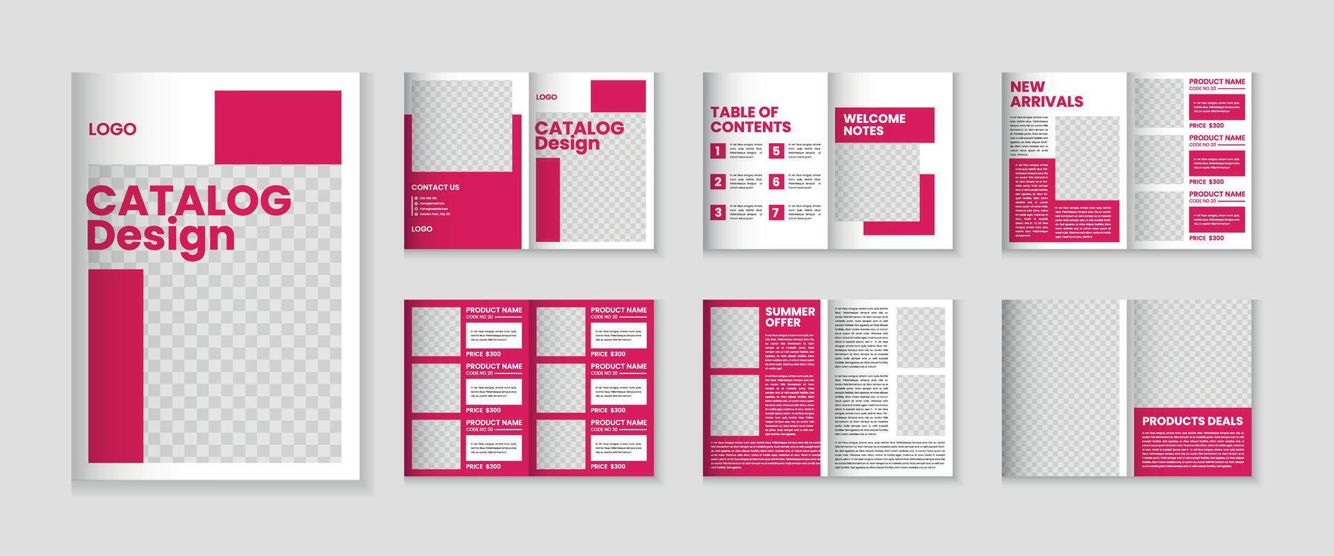 Catalogare design o 12 pagine Prodotto Catalogare modello design vettore