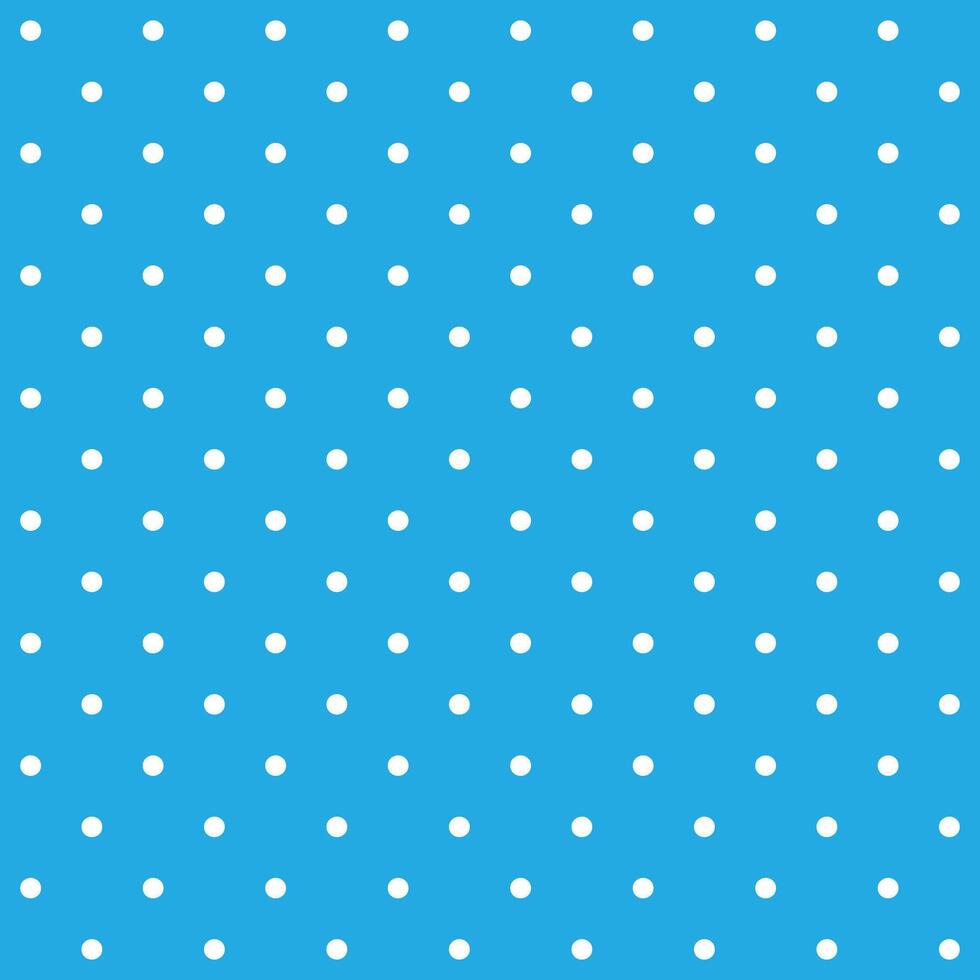 blu e bianca senza soluzione di continuità polka punto modello vettore