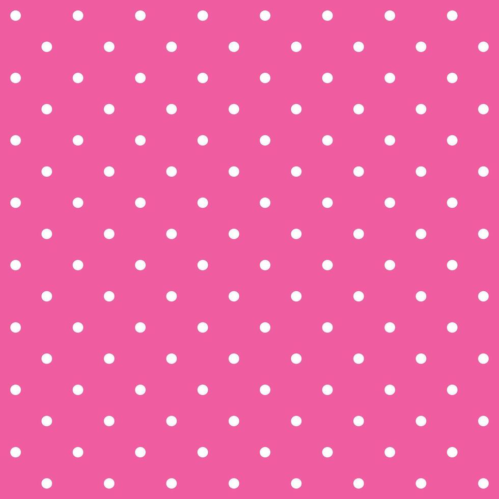 rosa e bianca senza soluzione di continuità polka punto modello vettore