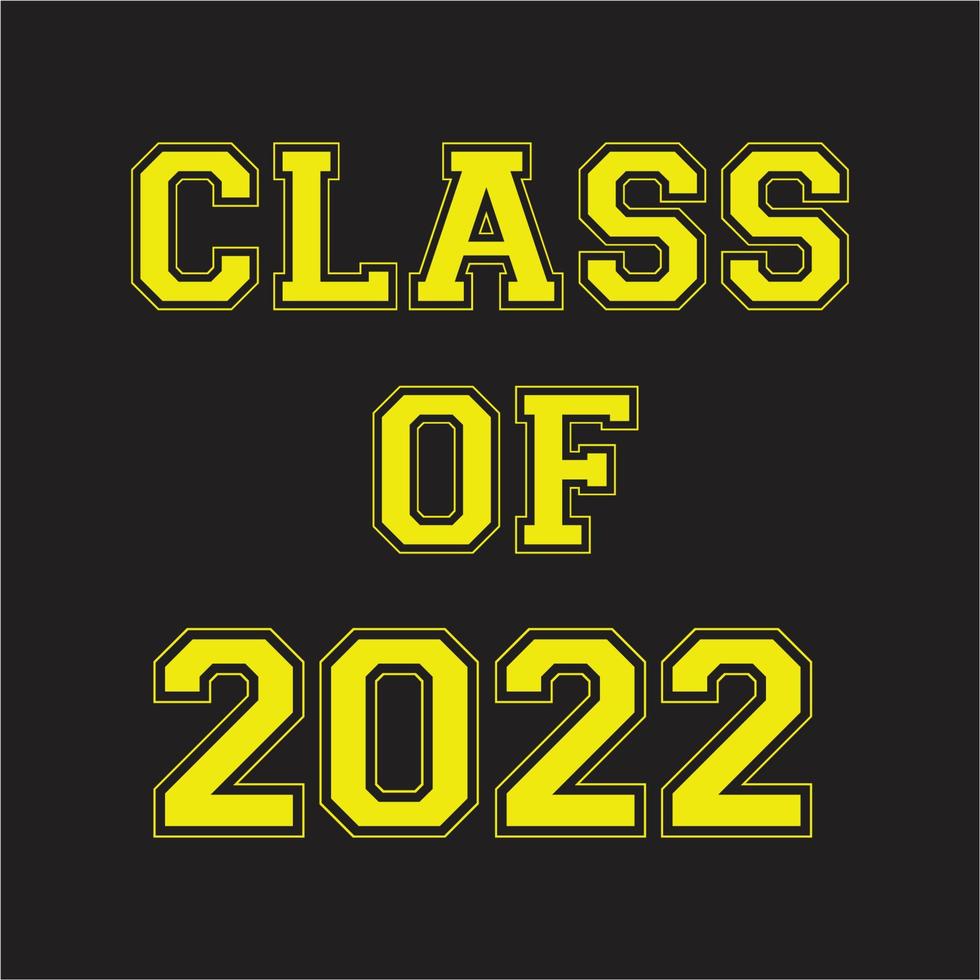 torna alla classe 2022 lettering tipografia t shirt design vettore