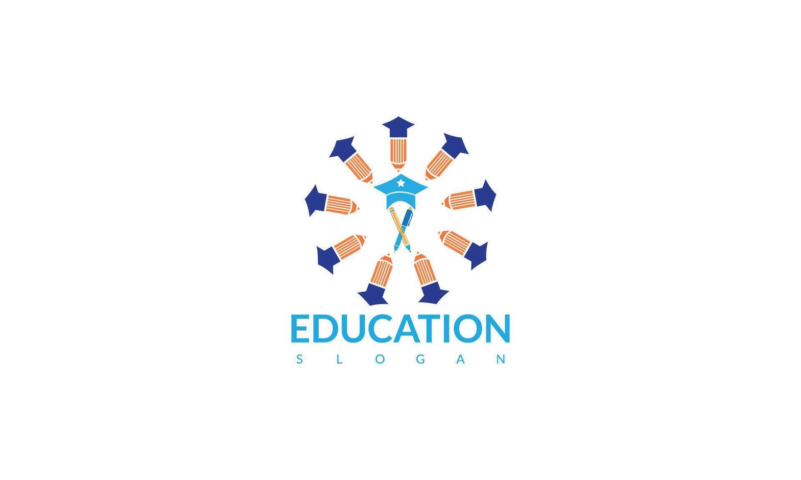 formazione scolastica logo simbolo. moderno logo design con libro icona e economico grafico vettore