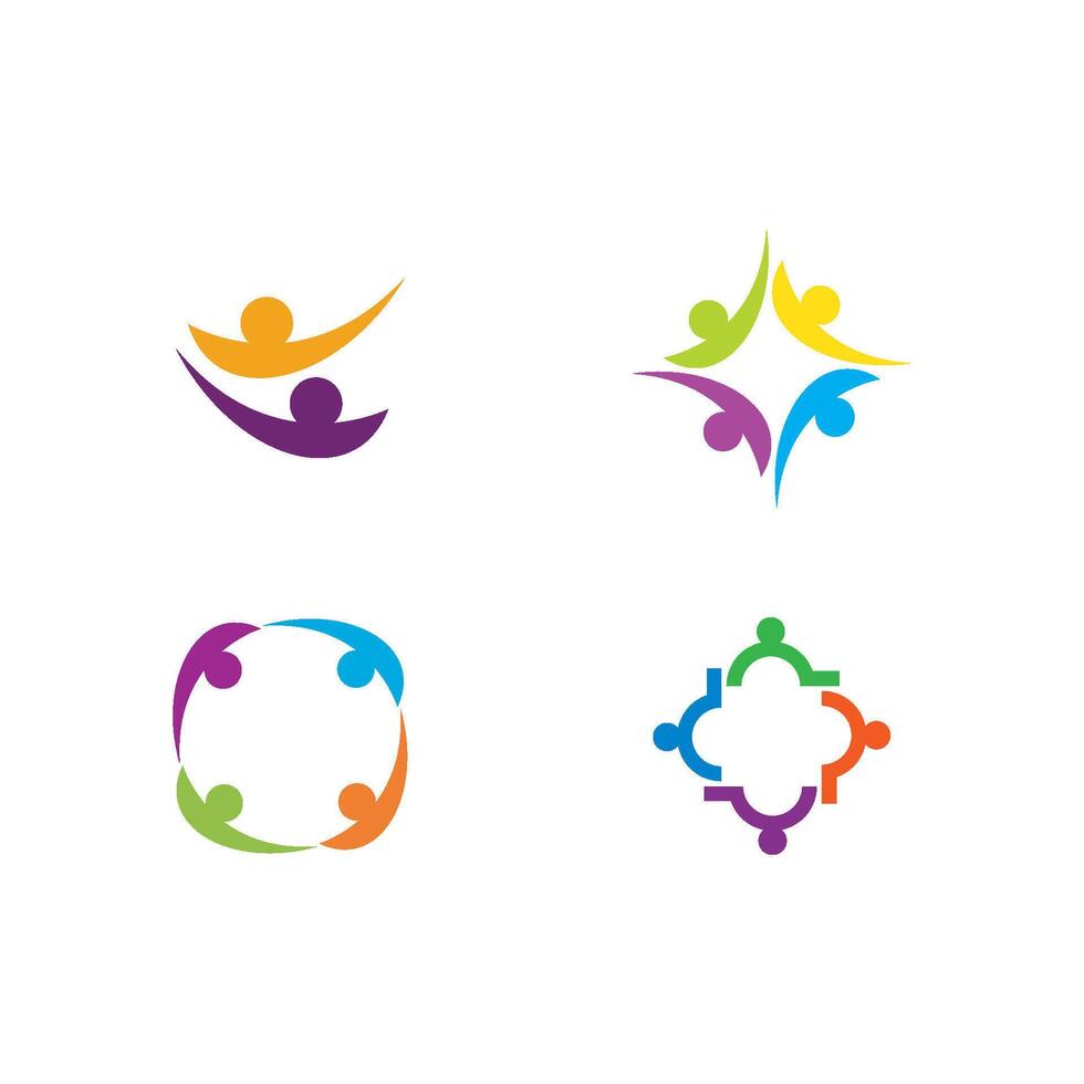 progettazione del logo della comunità vettore