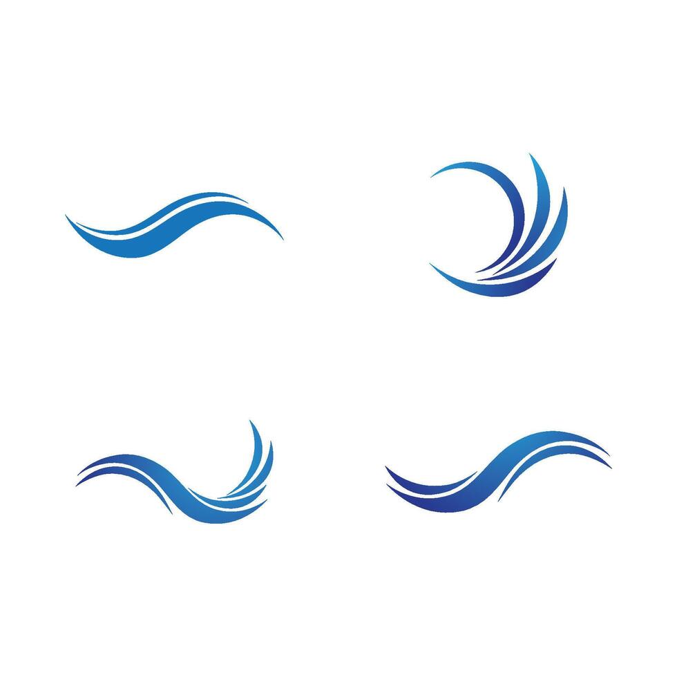 logo dell'onda d'acqua vettore