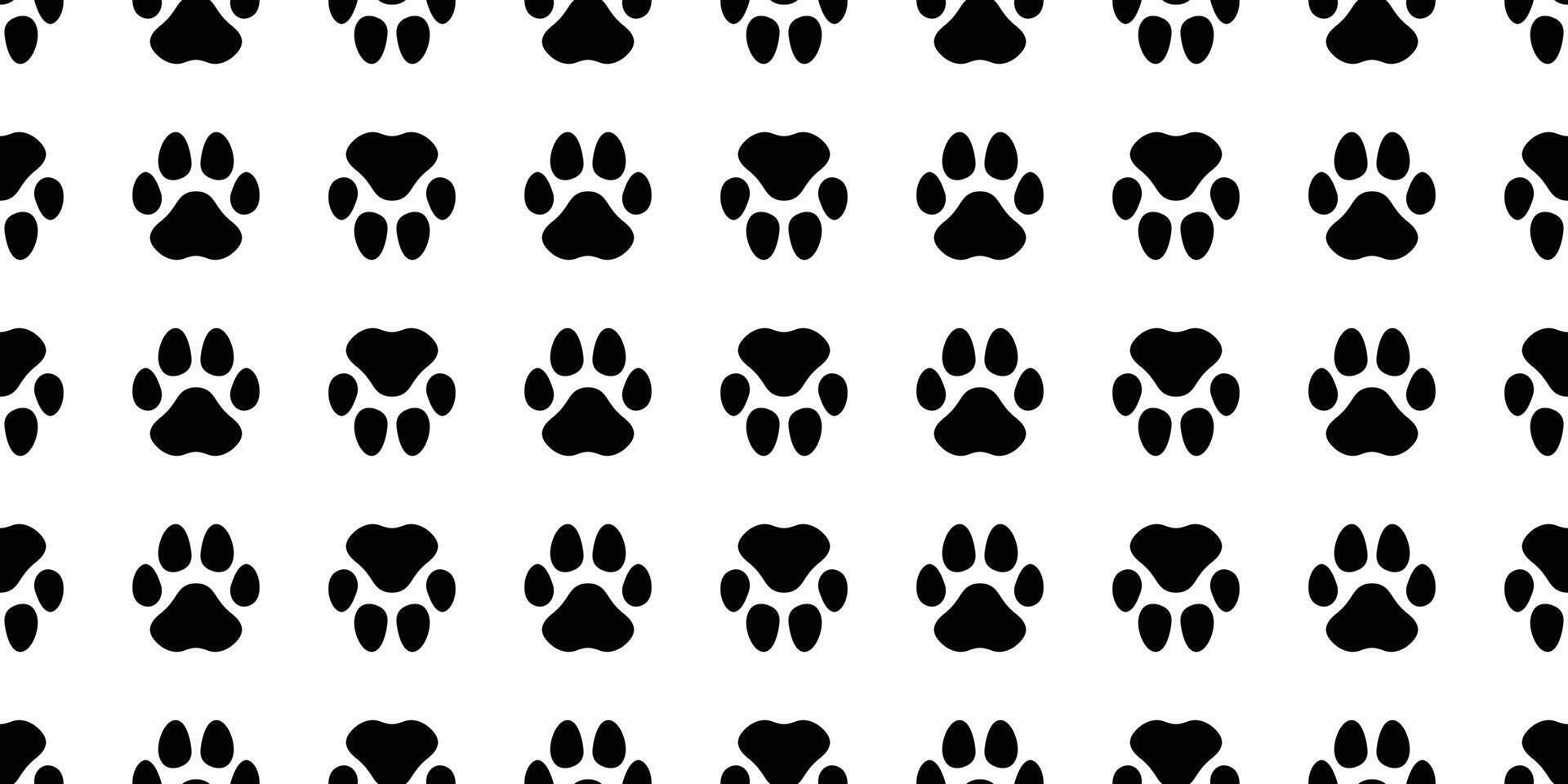 cane zampa senza soluzione di continuità modello gatto orma francese bulldog vettore cartone animato ripetere sfondo sciarpa isolato piastrella sfondo illustrazione scarabocchio design