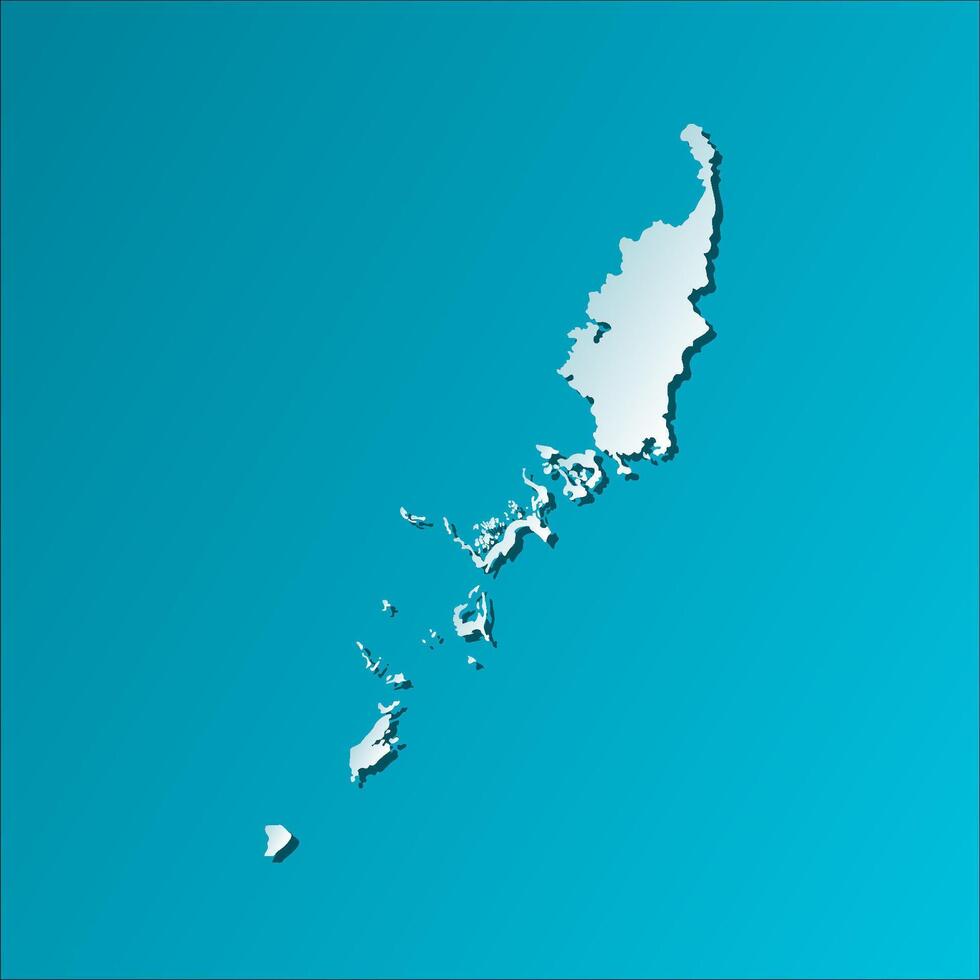 vettore isolato semplificato illustrazione icona con blu silhouette di palau carta geografica. buio blu sfondo