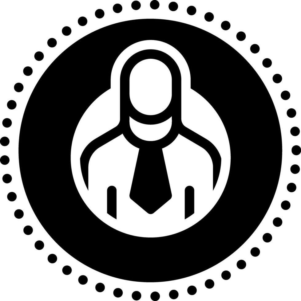 solido nero icona per profilo vettore