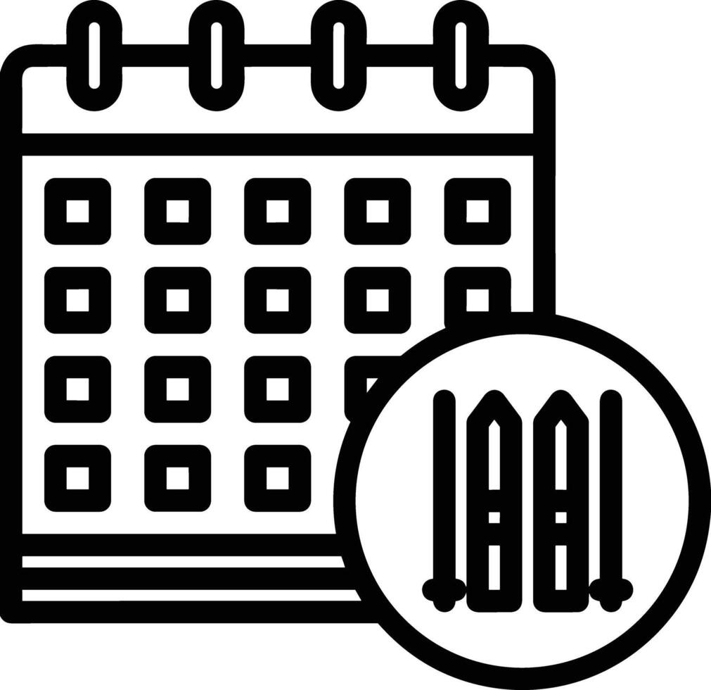 calendario icona simbolo vettore Immagine